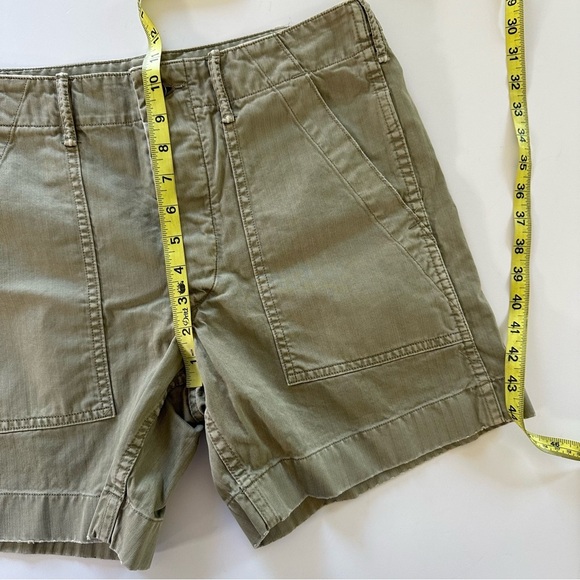 RRL Double Ralph Lauren Polo Green Herringbone Twill Military Shorts Mens 29 - Picture 11 of 12
